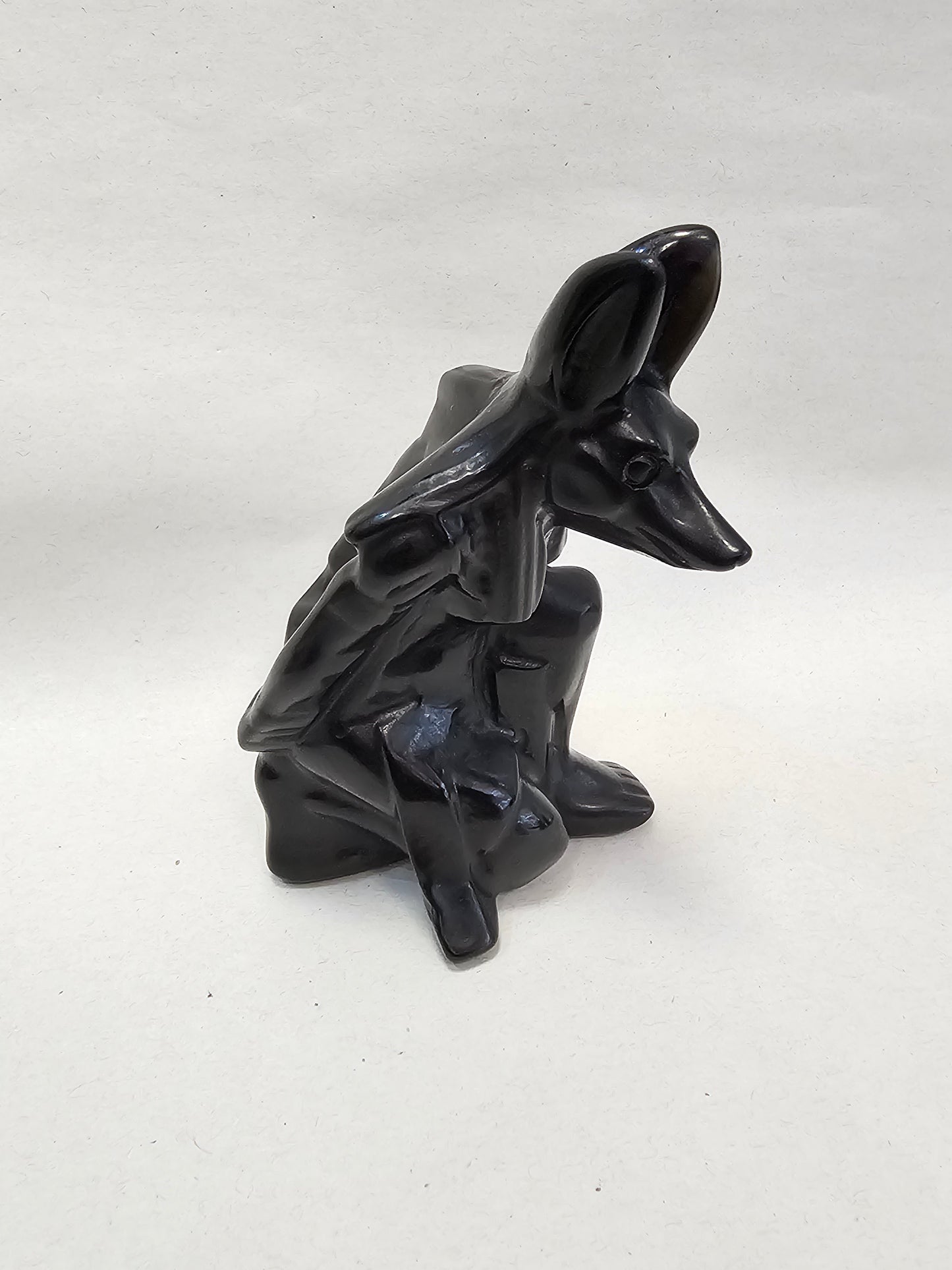 Obsidian Anubis Carving