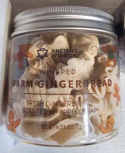 Warm Gingerbread Scented Whipped Soap
