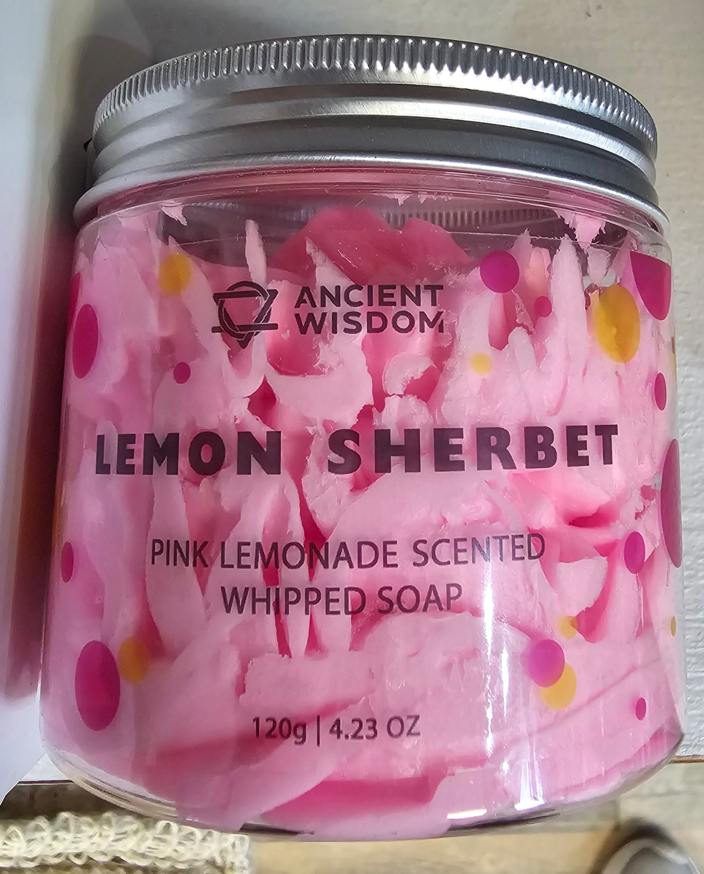 Pink Lemonade Scented Whipped Soap