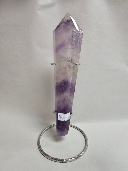 Chevron Amethyst Wand