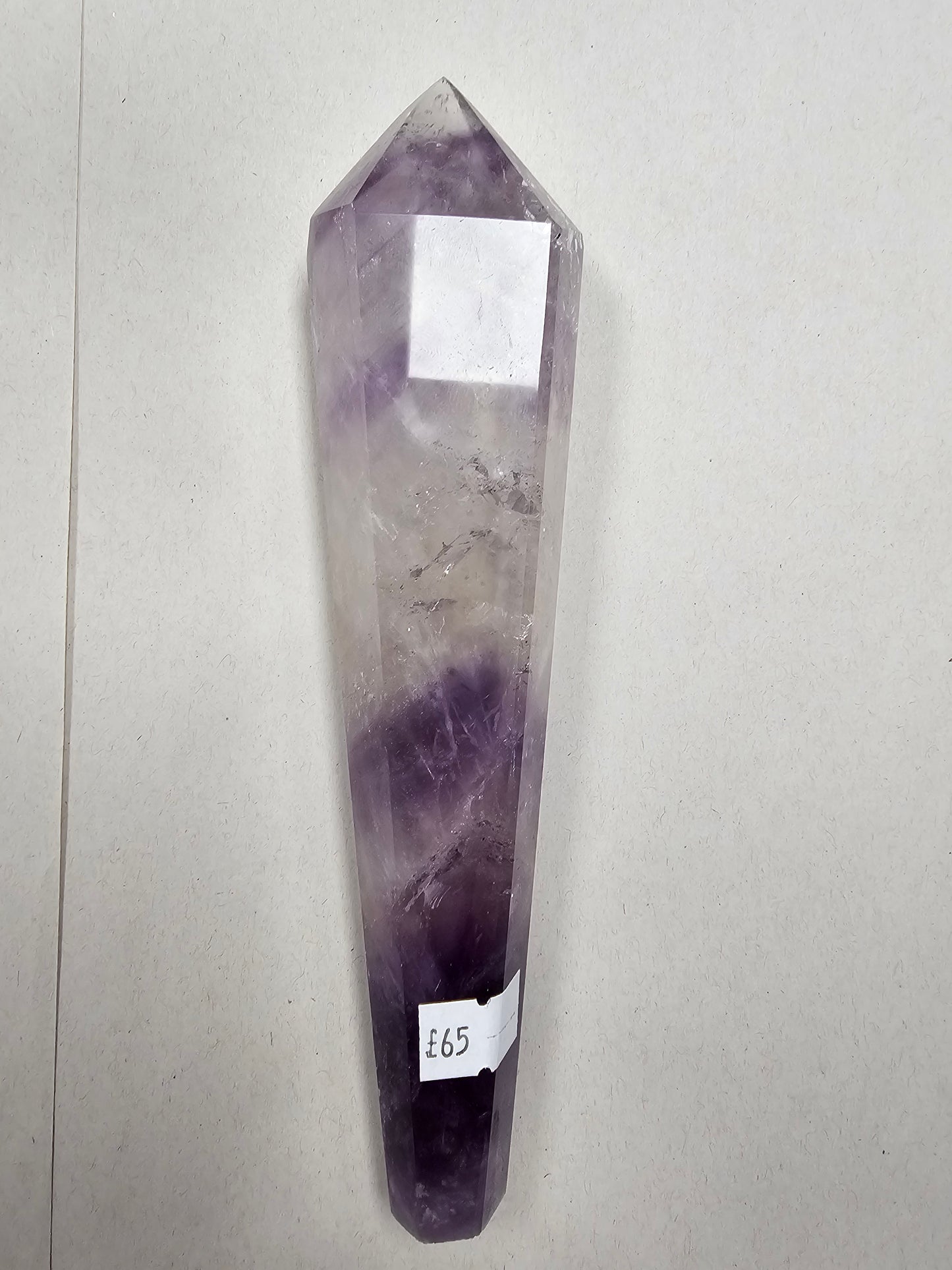 Chevron Amethyst Wand