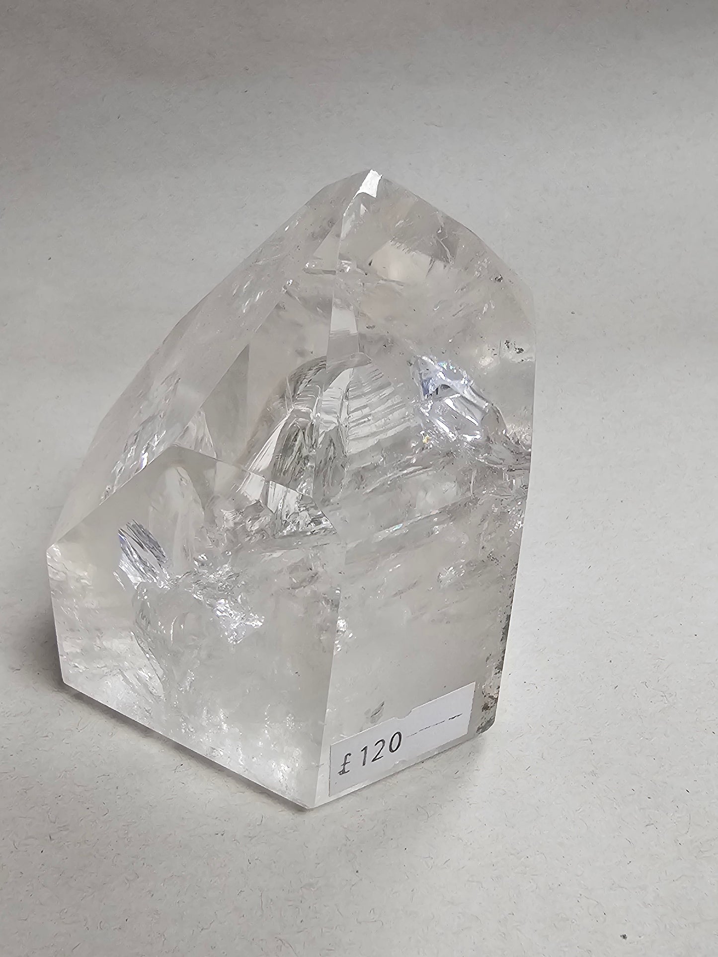 Clear Quartz Freeform Tower with Garden Inclusions 0.5kg