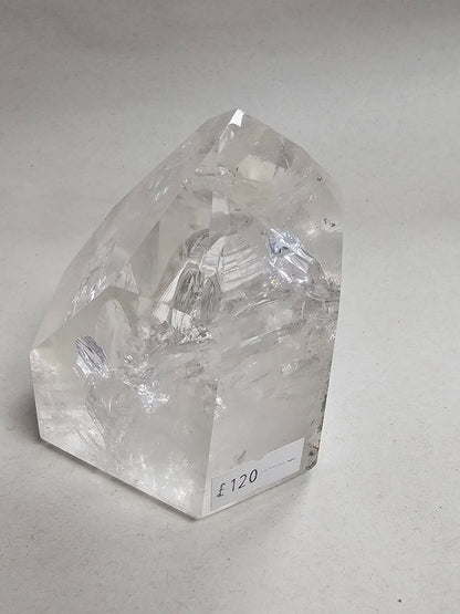 Clear Quartz Freeform Tower with Garden Inclusions 0.5kg