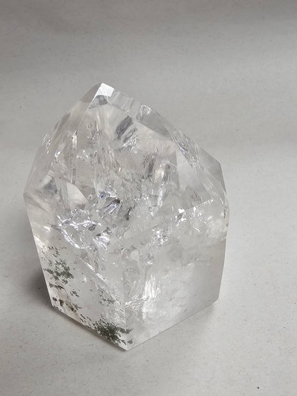 Clear Quartz Freeform Tower with Garden Inclusions 0.5kg