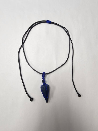 Lapis Lazuli Pendulum/Pendent on Black Pull Cord