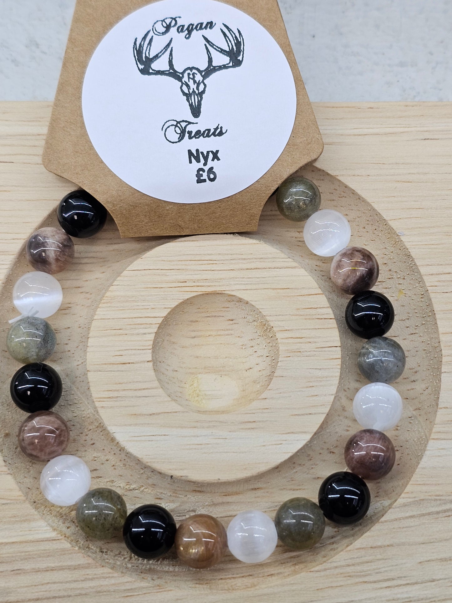 Nyx 8mm bead bracelet