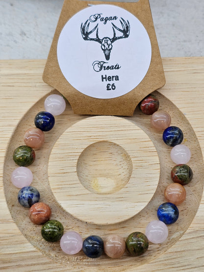 Mixed Bead Bracelets. (General, Gods/Goddesses, Star Signs, Pagan Wheel of the Year)
