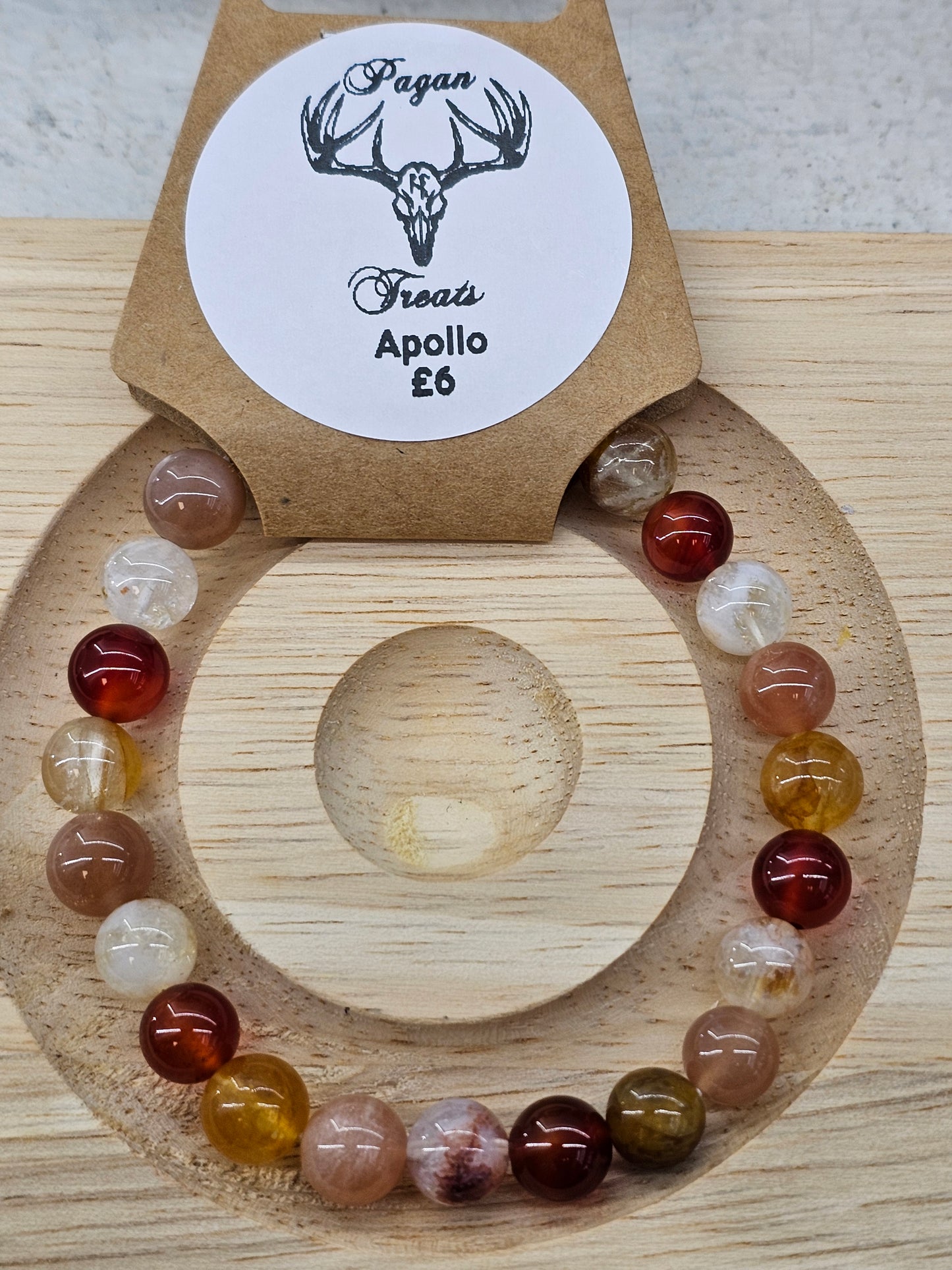 Apollo 8mm bead bracelet