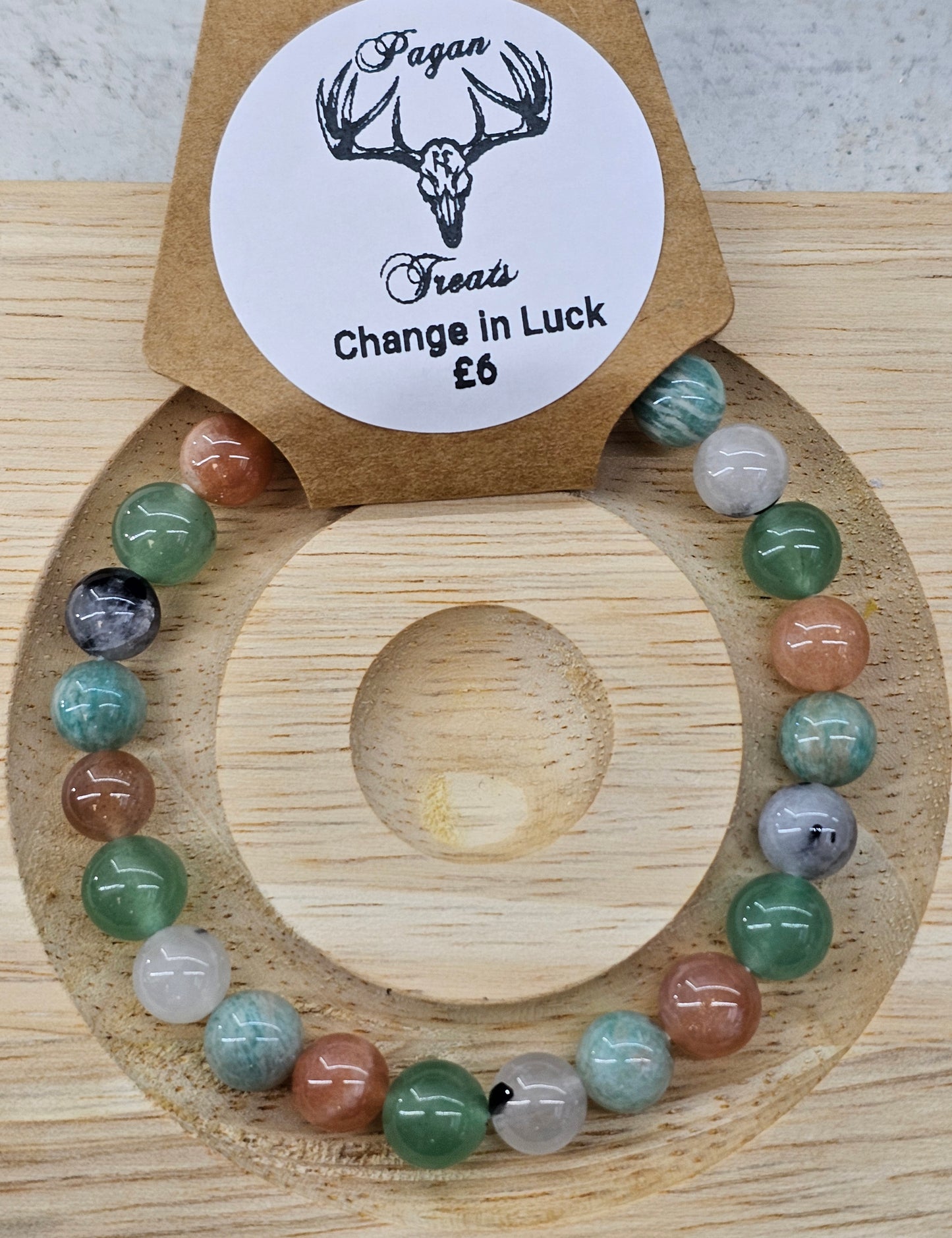Change of Luck 8mm bead bracelet