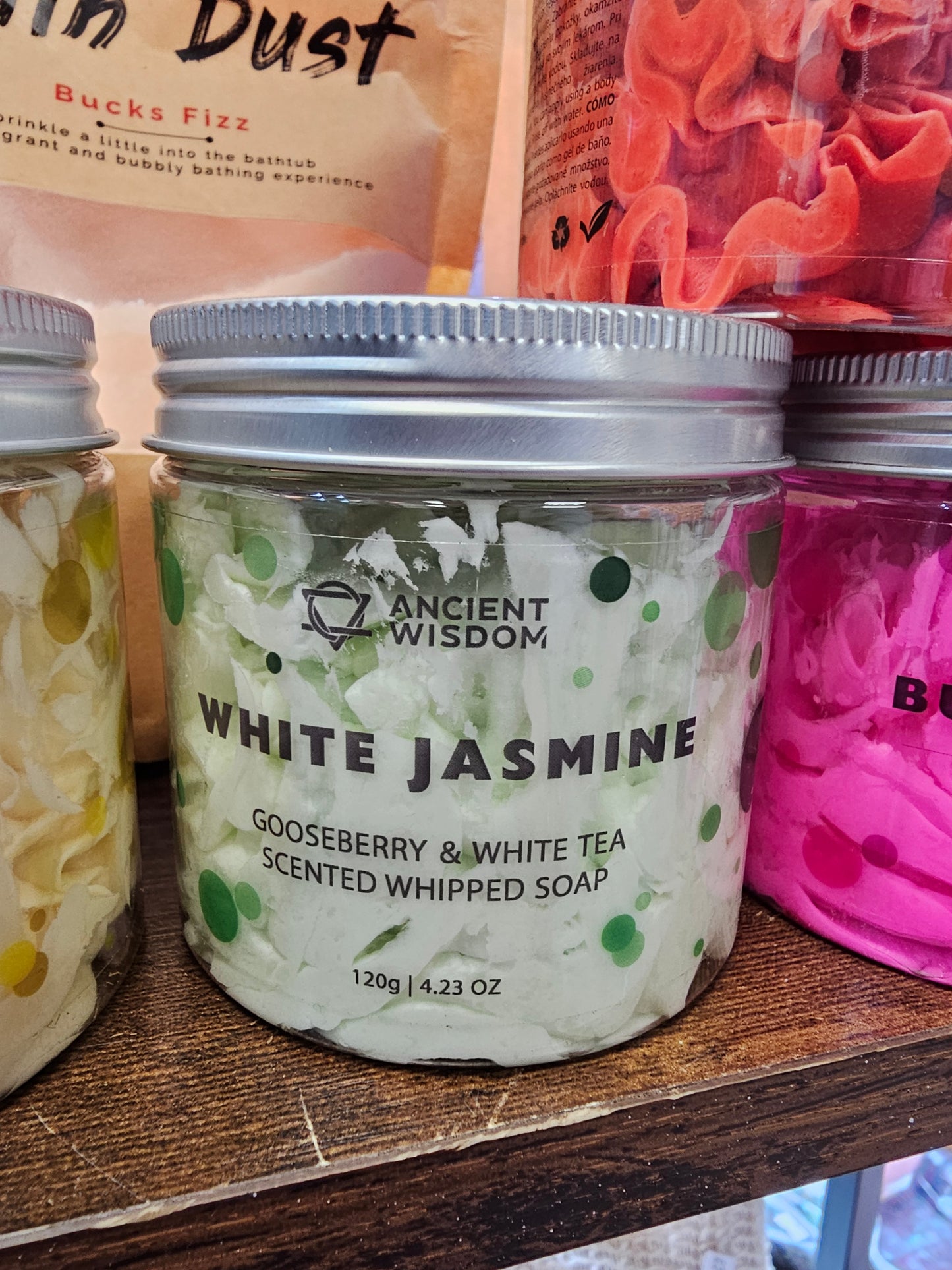 White Jasmine Scented Whipped Soap