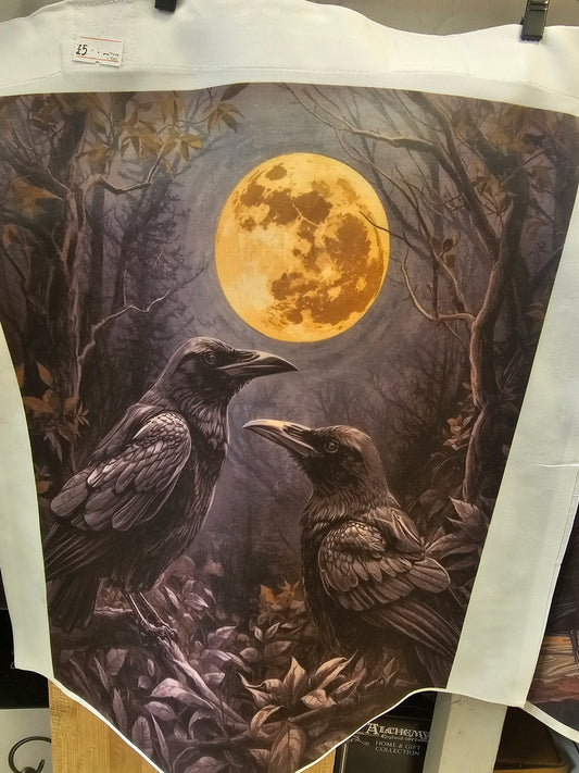 Ravens & Moon Tote Bag 15 x 16 inch