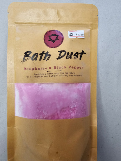 Raspberry & Black Pepper Bath Dust
