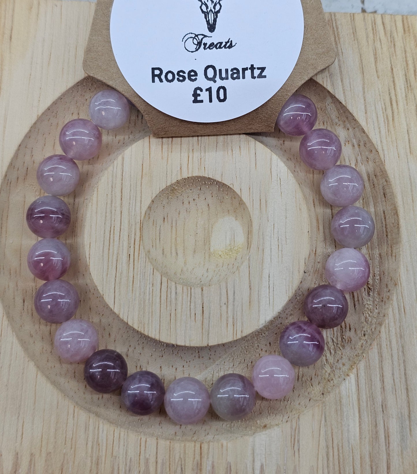 High Quality Madagascan Rose Quartz 8mm Bracelet