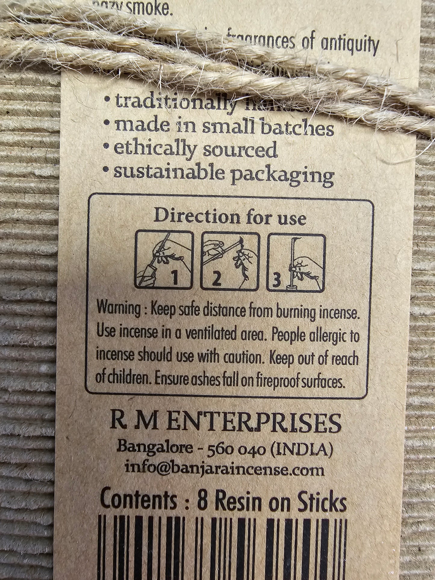 Banjara Ritual Resin Incense Sticks