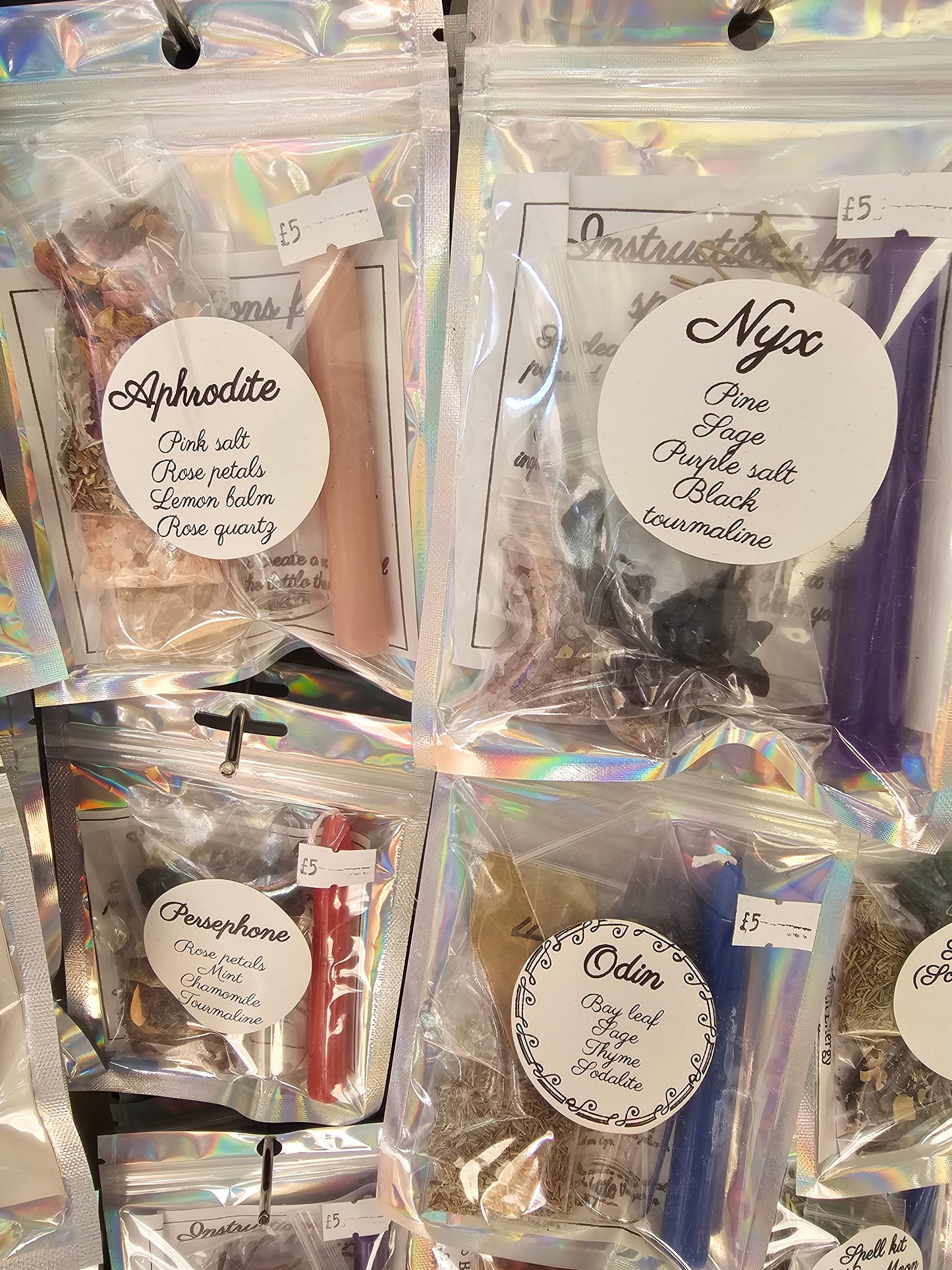 God's & Goddess Spell Bottle Kits
