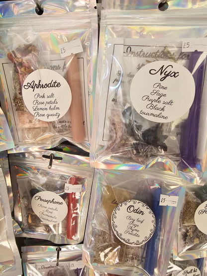 God's & Goddess Spell Bottle Kits