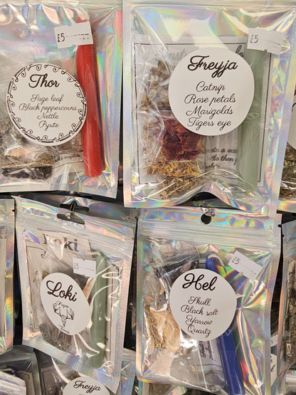 God's & Goddess Spell Bottle Kits