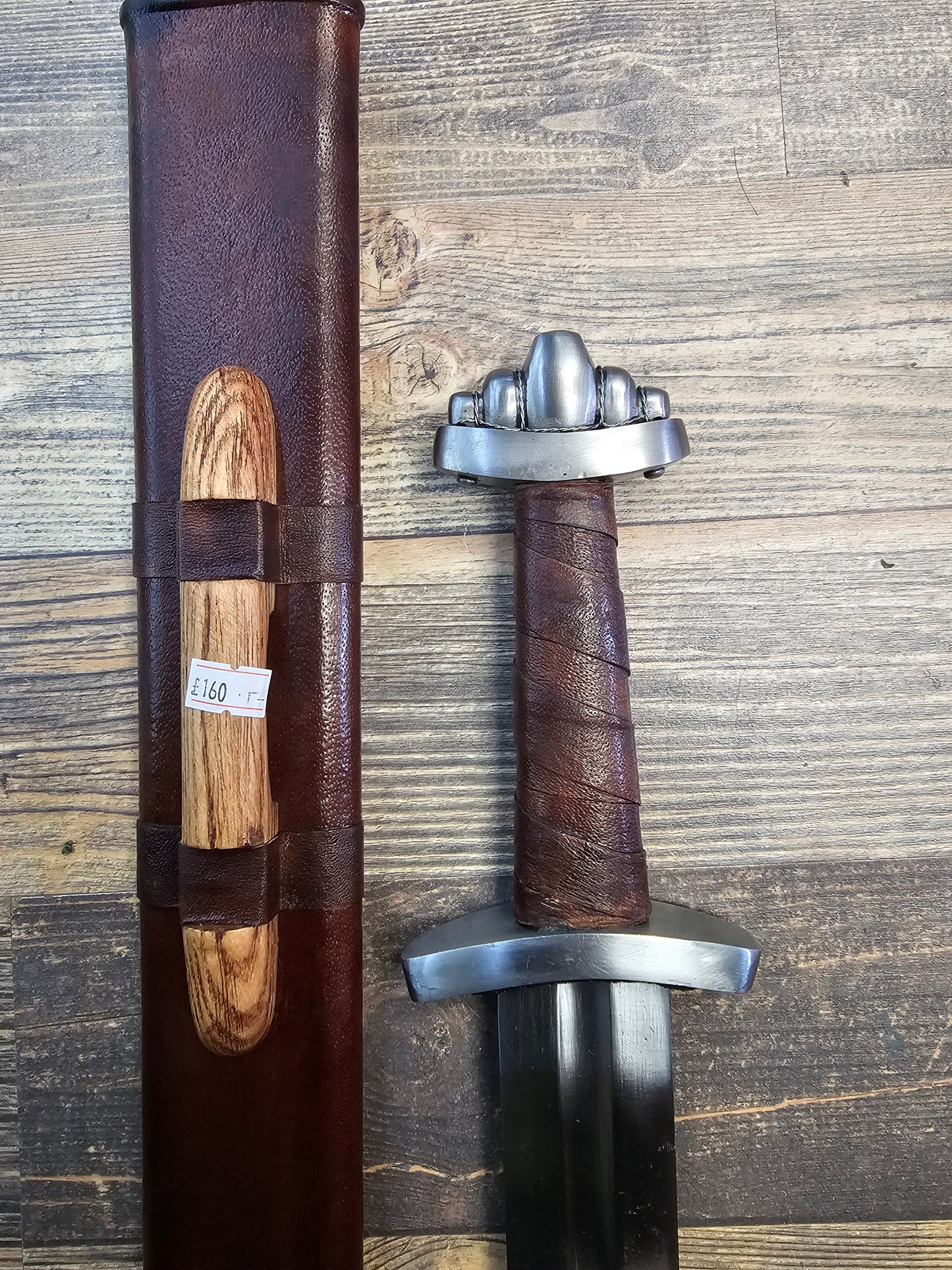 5 Point Pommel Viking Sword (96cm)
