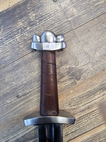 3 Point Pommel Viking Sword (95cm)