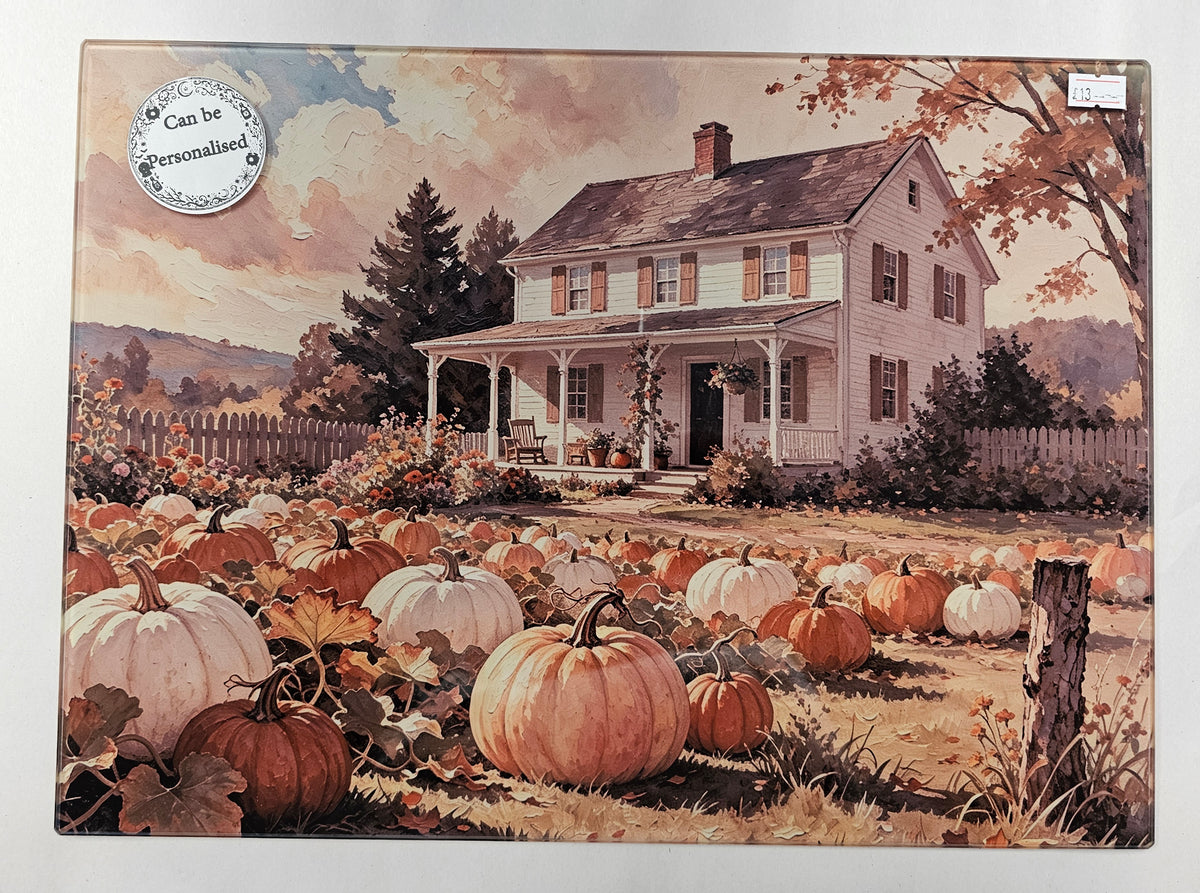 Halloween & Christmas Glass Chopping Boards