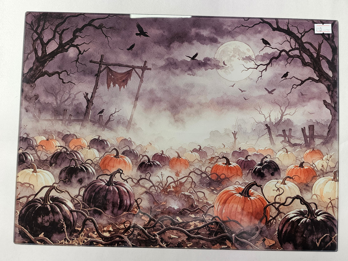 Halloween & Christmas Glass Chopping Boards