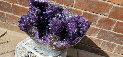 Unique Uruguayan amethyst with stalactites