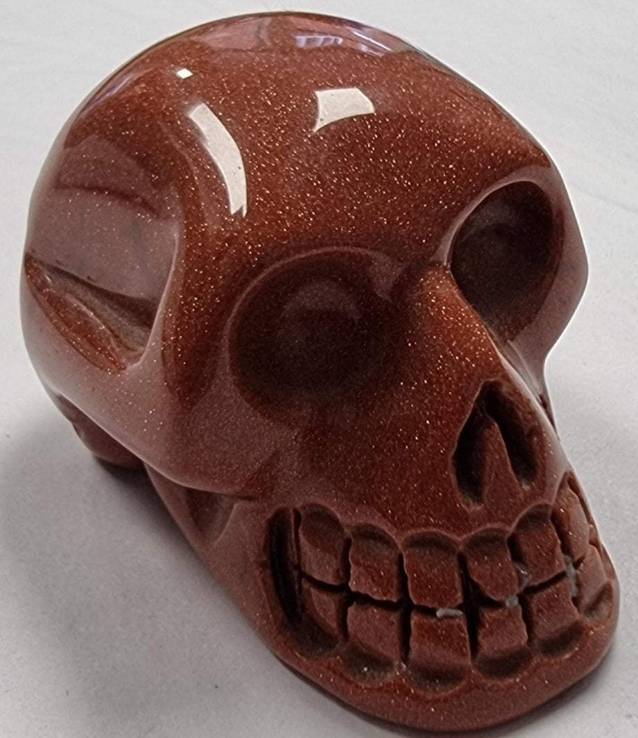 Red Sandstone Skull