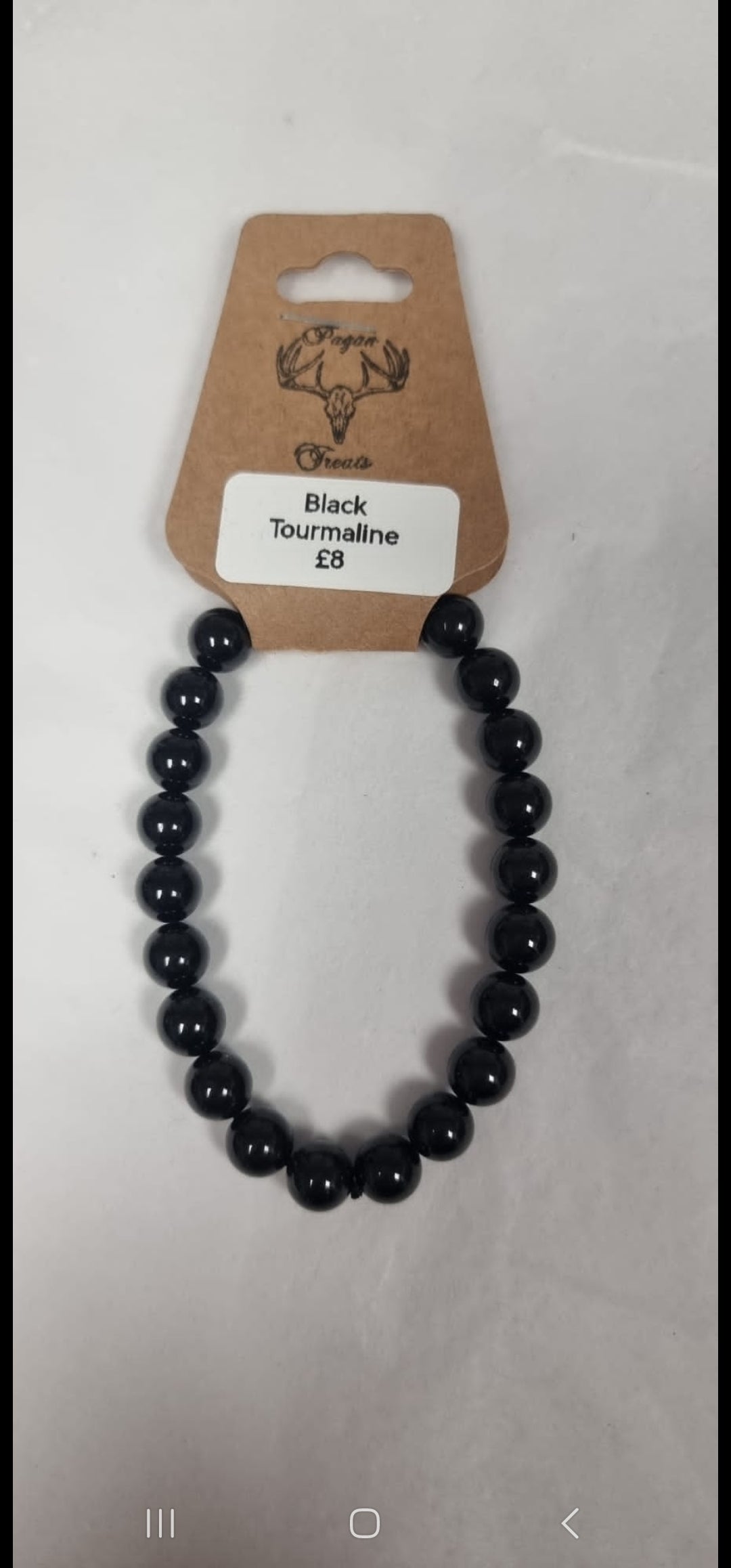 Black Tourmaline bead bracelet