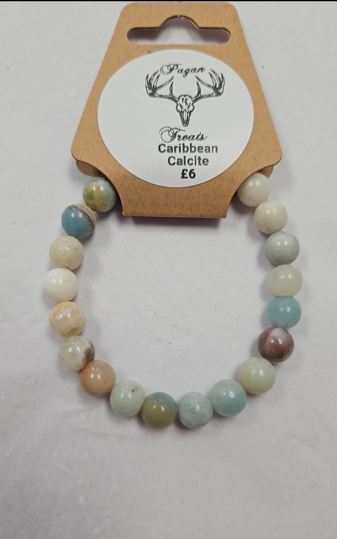 Caribbean Calcite 8mm bead bracelet