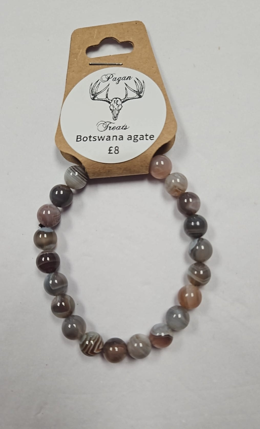 Botswana Agate 8mm bead bracelet