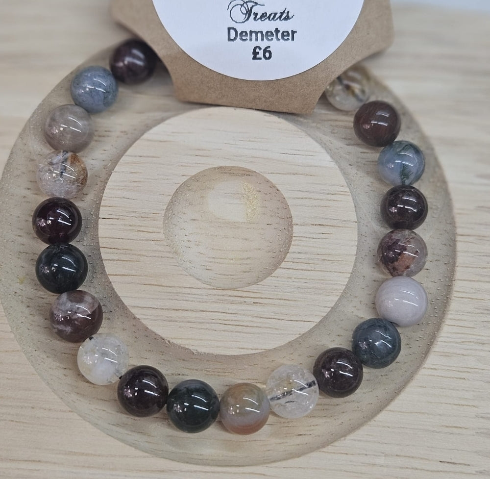 Demeter 8mm bead bracelet