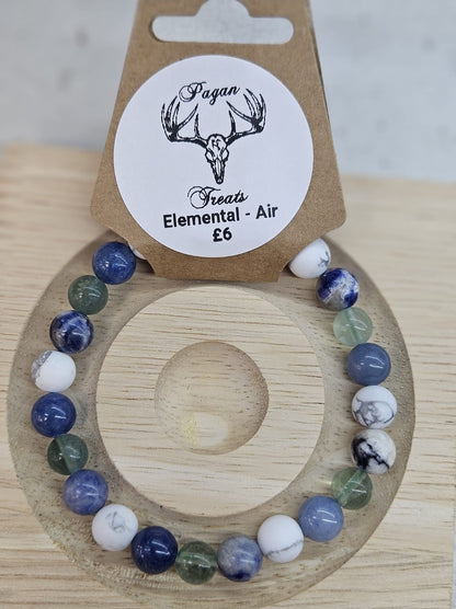 Air (Elemental) 8mm bead bracelet