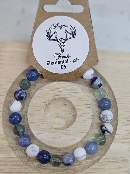 Air (Elemental) 8mm bead bracelet