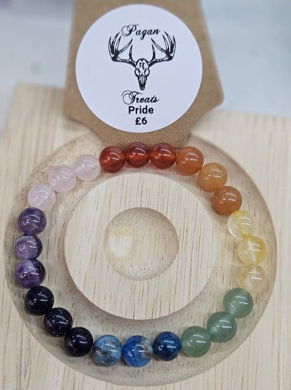 Mixed Bead Bracelets. (General, Gods/Goddesses, Star Signs, Pagan Wheel of the Year)