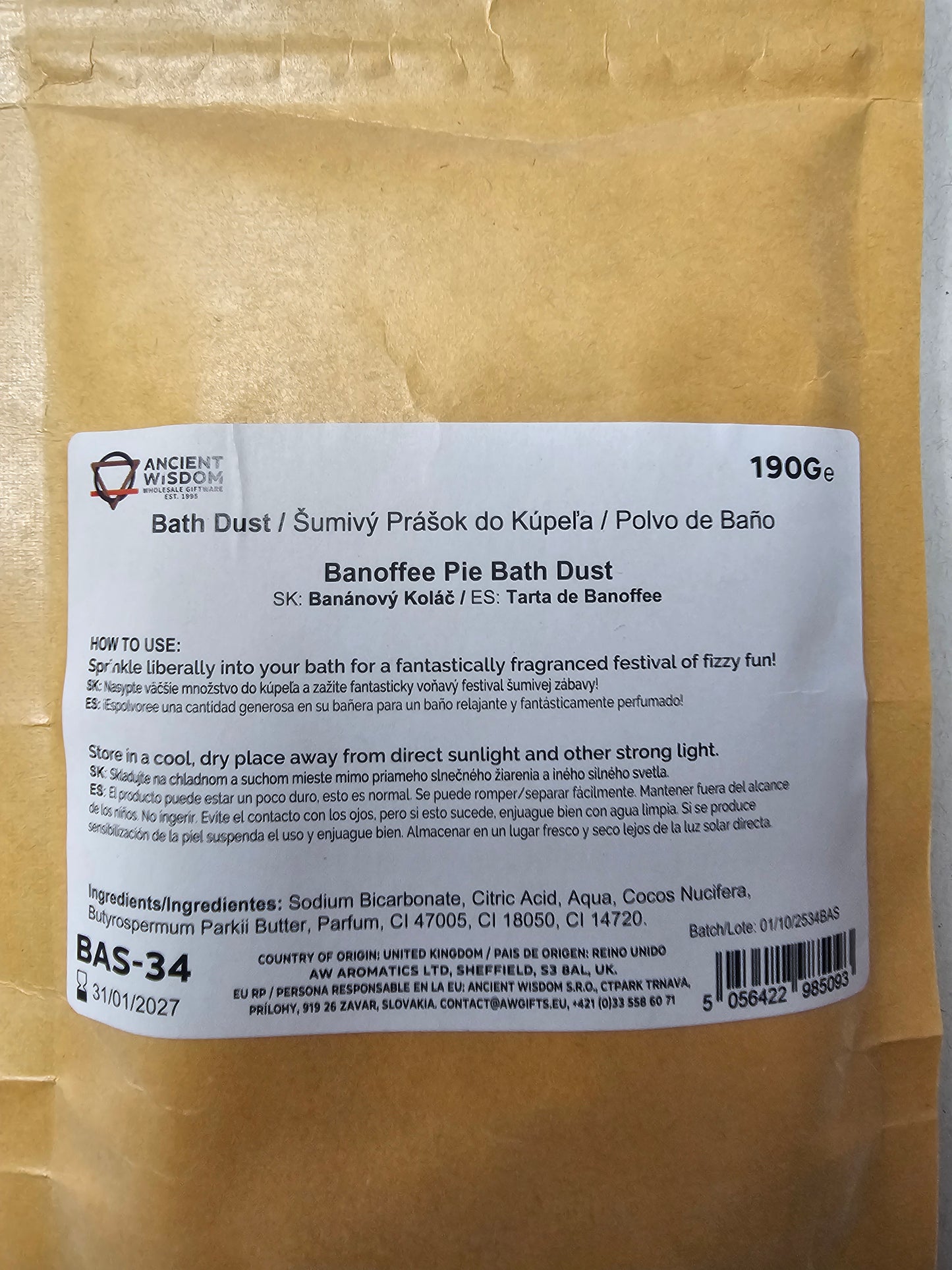 Banoffee Pie Bath Dust