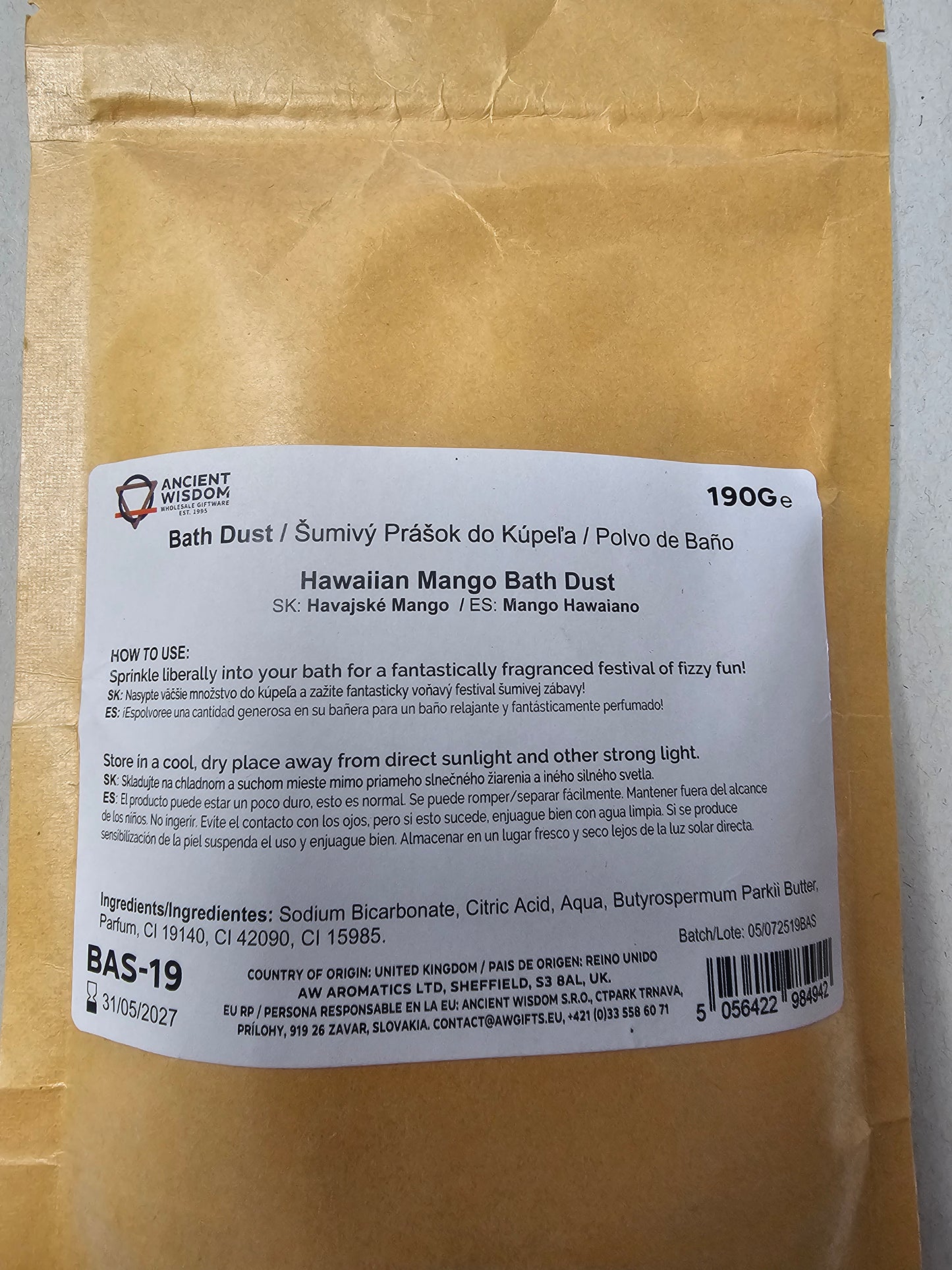 Hawaiian Mango Bath Dust