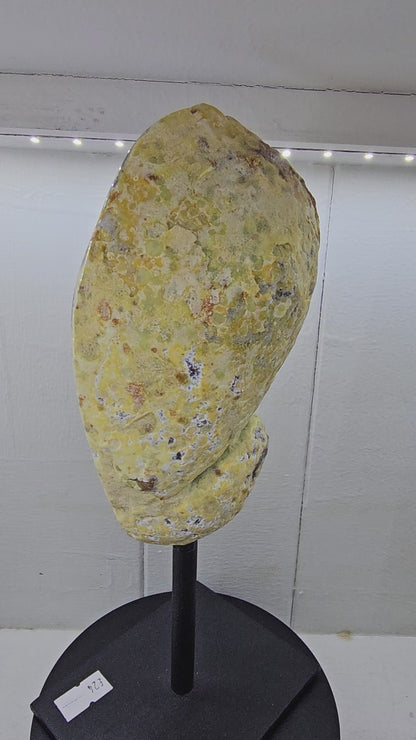 Agate Freeform on metal Stand