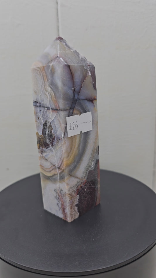 Crazy Lace Agate Tower