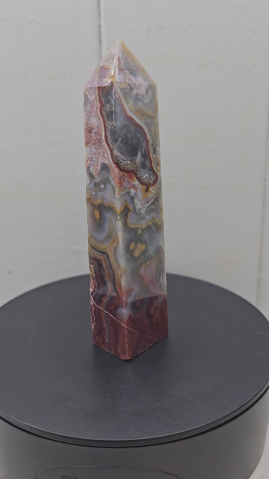 Crazy Lace Agate Tower
