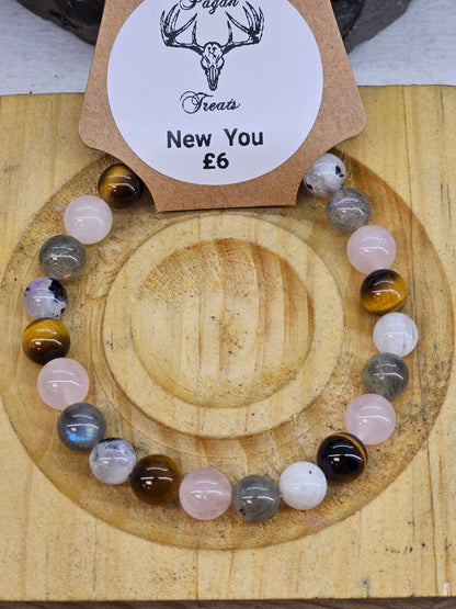 Mixed Bead Bracelets. (General, Gods/Goddesses, Star Signs, Pagan Wheel of the Year)