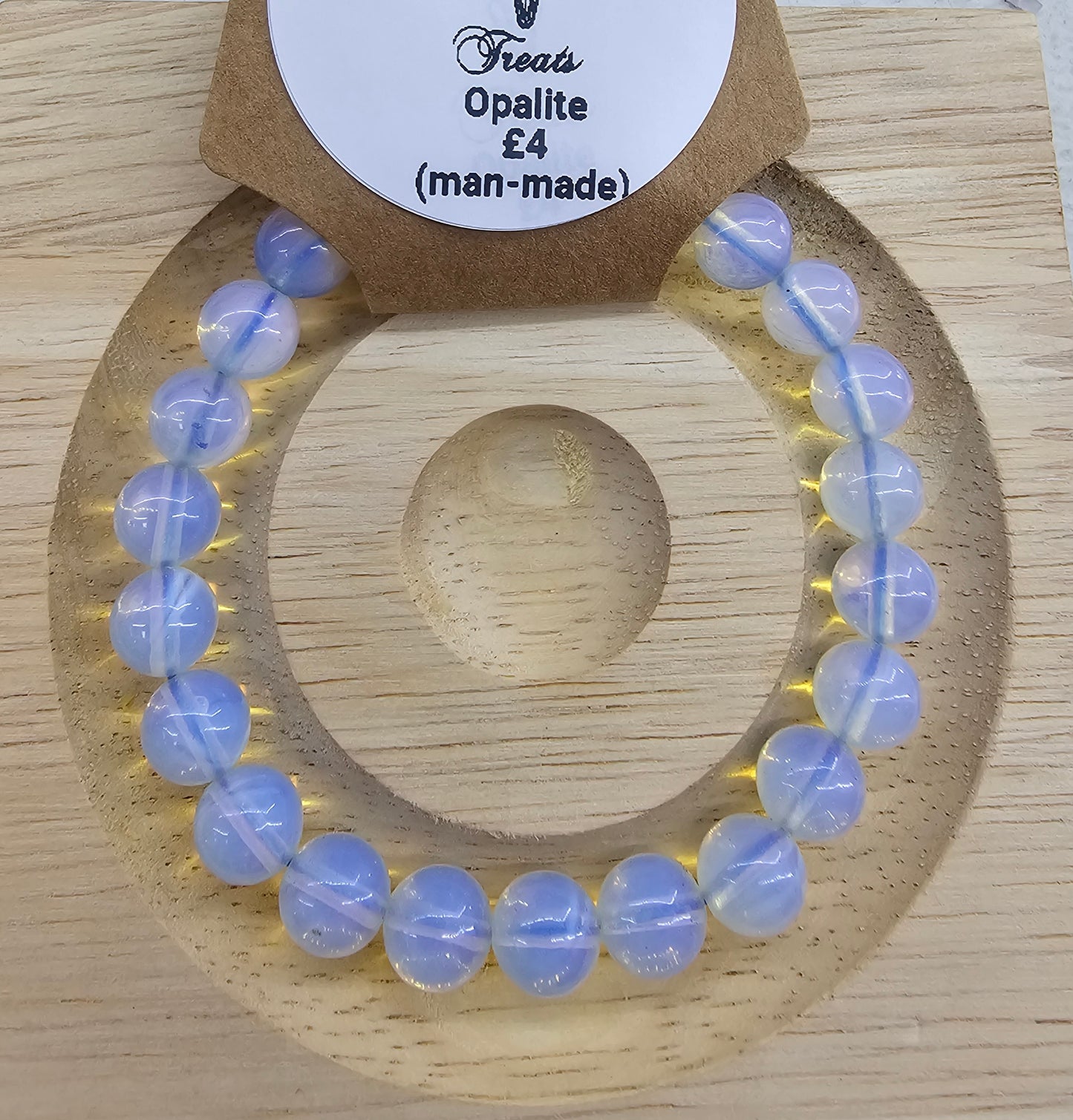 Opalite 8mm bead bracelet