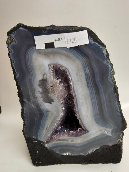 Amethyst & Blue Lace Agate Church