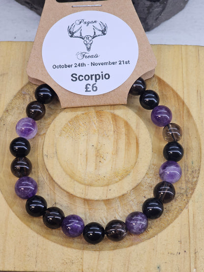 Mixed Bead Bracelets. (General, Gods/Goddesses, Star Signs, Pagan Wheel of the Year)