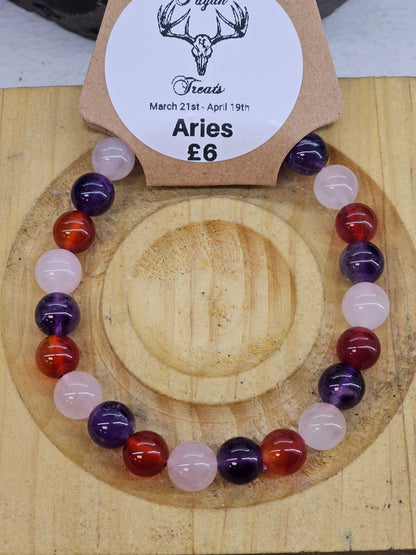 Mixed Bead Bracelets. (General, Gods/Goddesses, Star Signs, Pagan Wheel of the Year)