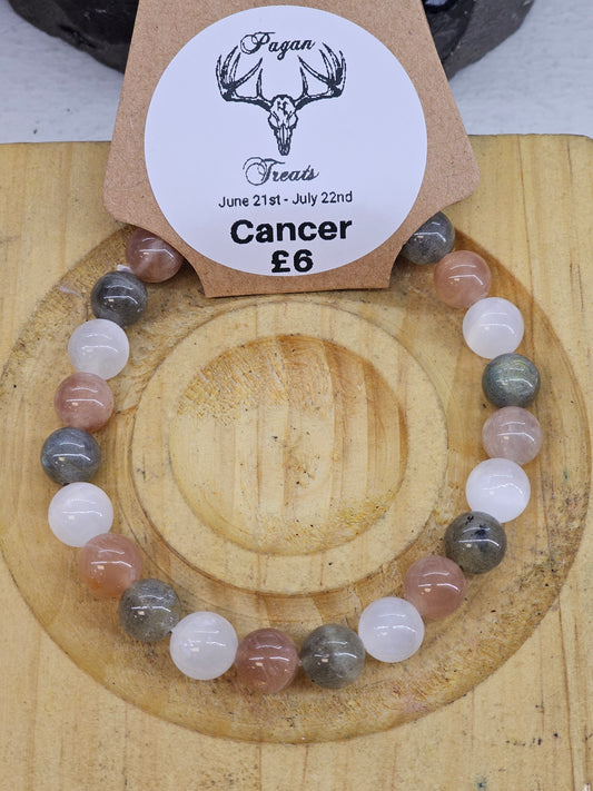 Cancer 8mm bead bracelet