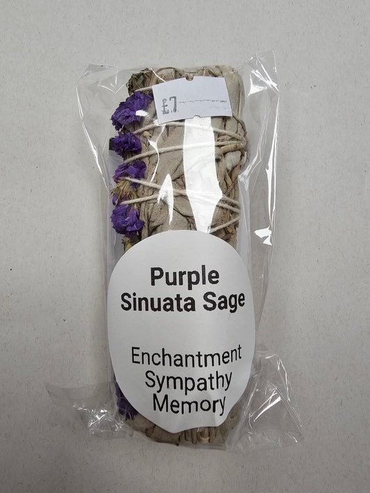 Purple Sinuata Sage Smudge Stick