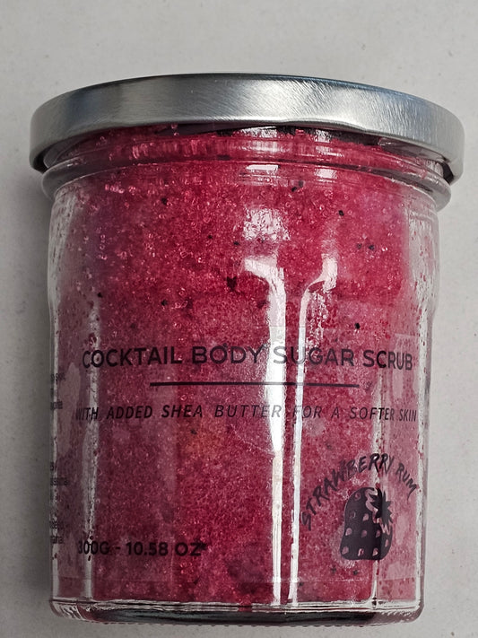 Strawberry Rum Sugar Body Scrub