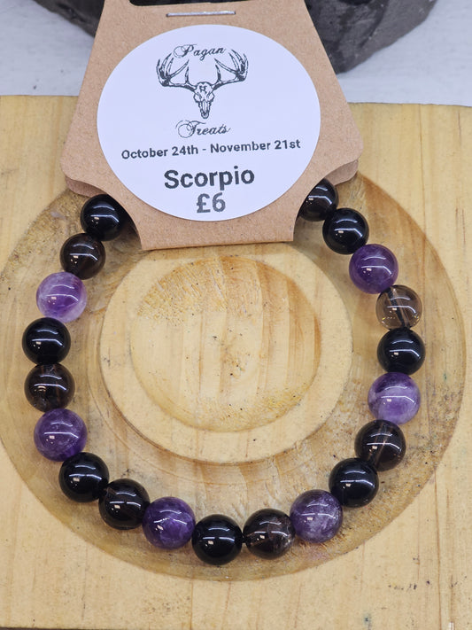 Scorpio 8mm bead bracelet