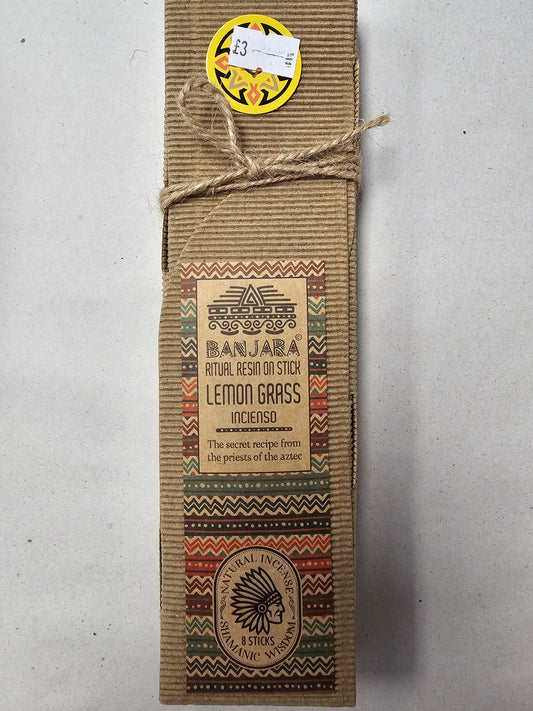 Lemongrass Ritual Resin Sticks