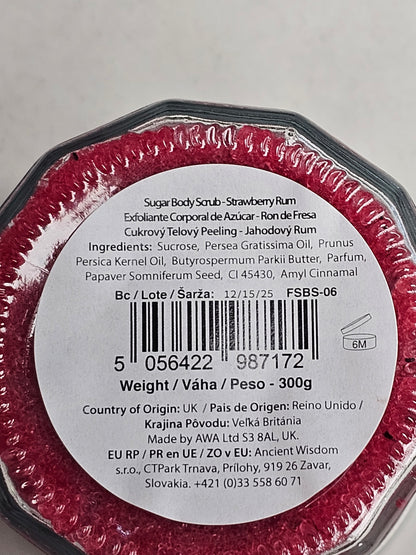 Strawberry Rum Sugar Body Scrub